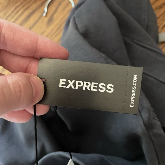 Express Women XXS Gray Ponte Grunge Biker High Waist Zip Front Moto Leggings NWT - Picture 12 of 12